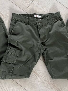 Dickies Dark Olive Straight Leg Cargo Pants